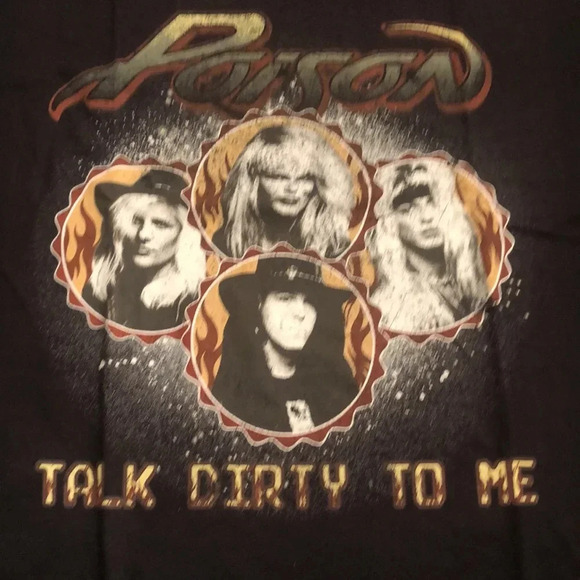 Poison Talk Dirty To Me Band Tee Shirt - Picture 6 of 6